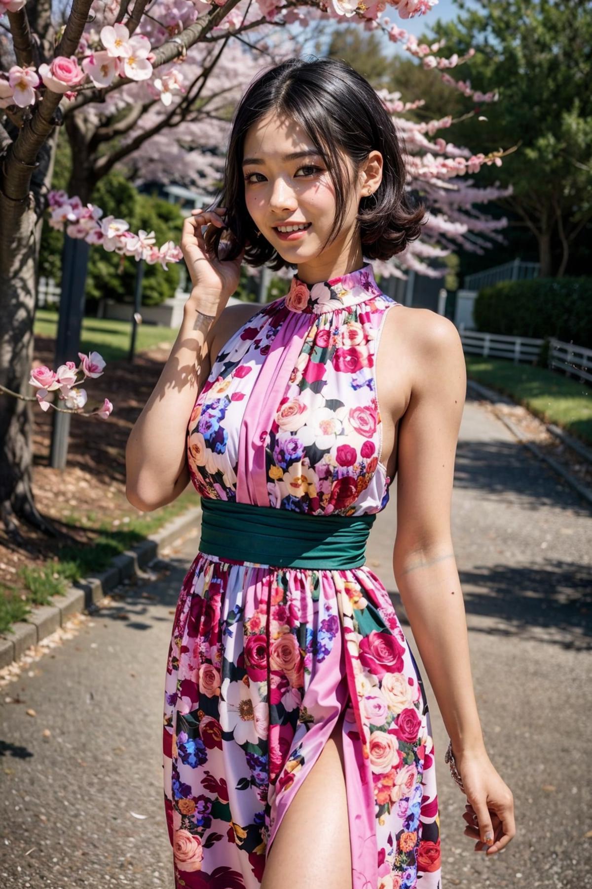 Floral Split Dress image by feetie