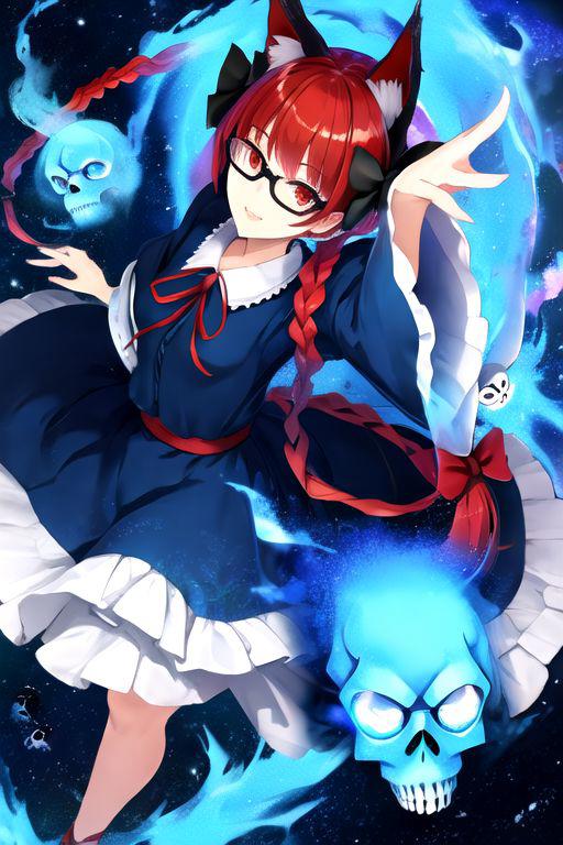 kaenbyou rin (touhou) 火焰猫燐 东方project image by TK31