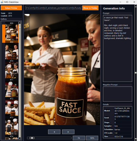 IMG DataView - image viewer with metadata v3