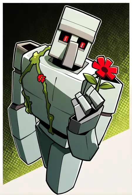 Iron golem -- Minecraft Illust