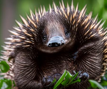 wjqechidna, sharp focused award winning photo,  <lora:wjqechidna-12:1>