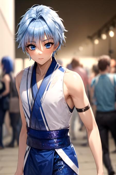 fuyuhiko_nishino, blue hair, blue eyes, short hair