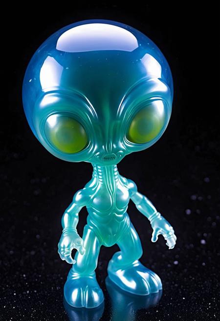 XCYP Art Toy,A sweet Little translucent alien, japanese sofubi EVA Material) Artist Design Piece,Award-Winning Lens,Highly Detailed,Ultra High Resolution,32K UHD,Clear Focus,Best Quality,Masterpiece.,