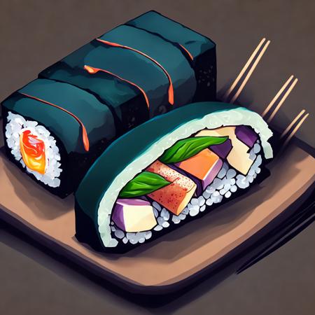 stylized foods art by food5tle