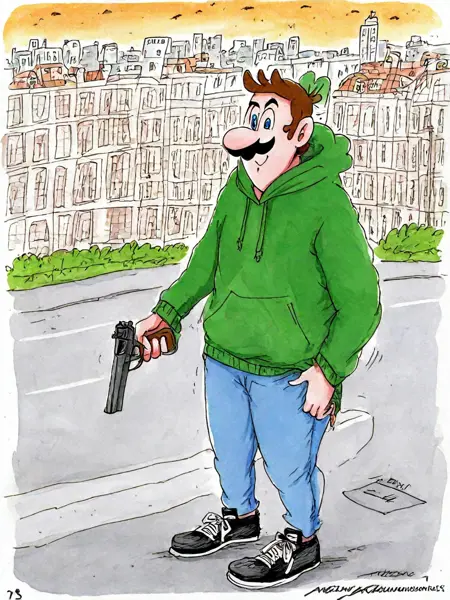 Petr Urban Watercolor Comic Style