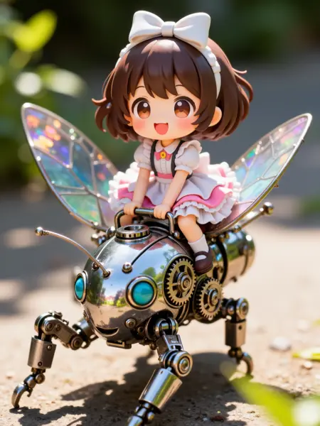 Cartoon style and machinery