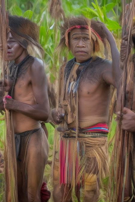 papuans, male focus