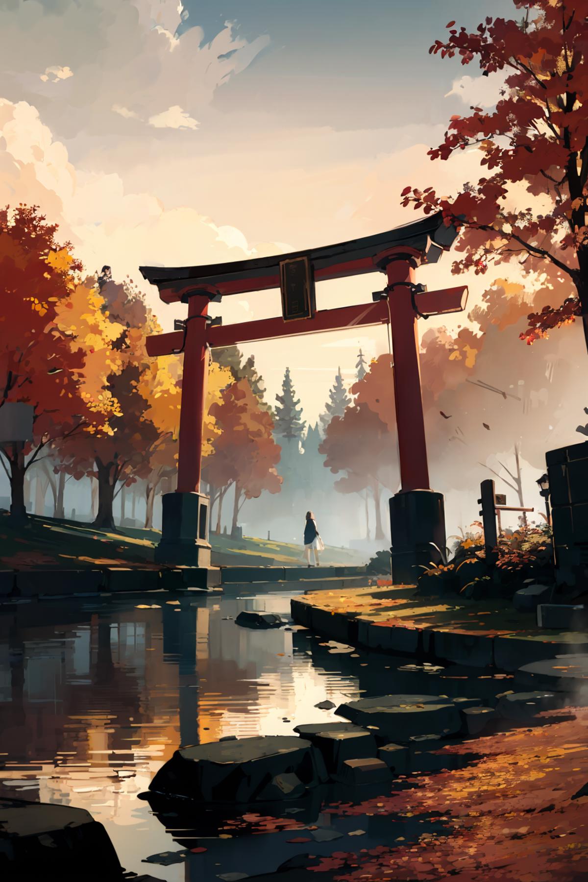 Torii (Red) - 赤い鳥居 image by Wasabiya