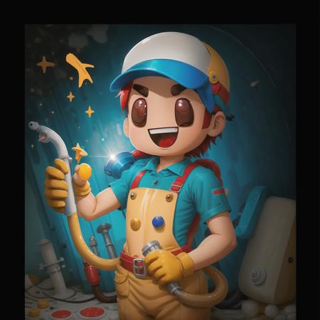 plumber pechenya <lora:pechenya:1>, ((best quality)), ((masterpiece)), (detailed)