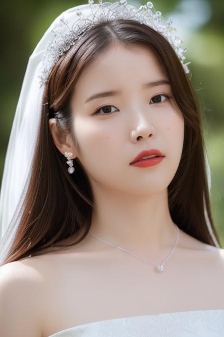 <lora:IUV1:1>,IU,(close-up photo:1.5),(pov:1.1),korean, woman, complex 3d render ultra detailed, portrait of beautiful woman, smile, moody portrait, striking features, beauty, intricate details, dramatic composition, tension, contrast, texture, realism, high-quality rendering, stunning art, high quality, film grain, Fujifilm XT3,swirly bokeh,(realistic, photo-realistic:1.4),RAW photo,physically-based rendering,(looking at viewer:1.4),(8k, best quality, masterpiece:1.2),(full body shot:1.1),octane render,extremely detailed CG, unity 8k wallpaper,(studio soft light, rim light,in forest,sunlight:1.2),standing,(a girl is wearing wedding dress:1.5),hyper realistic detail shiny skin,ultra detailed,(ultra realistic:1.5),(intricate:1.2),(photorealistic:1.4),1girl,(skinny:1.3),detailed background