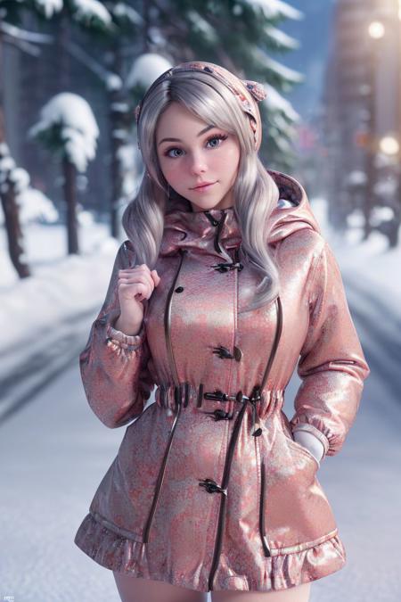 a photo of an attractive S059_AvaBamby, wearing a (parkas), snowy background, (8k, RAW photo, DOF, best quality, ultra high res, absurdres, intricate, photorealistic, masterpiece, ultra-detailed, Unreal Engine:1.25)