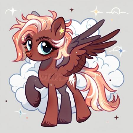 pegasus unicorn bat pony earth pony flowers flowers in the hair wreath of flowers curly hair straight hair two views Asymmetrical body pattern  Cow spots Stocking mark