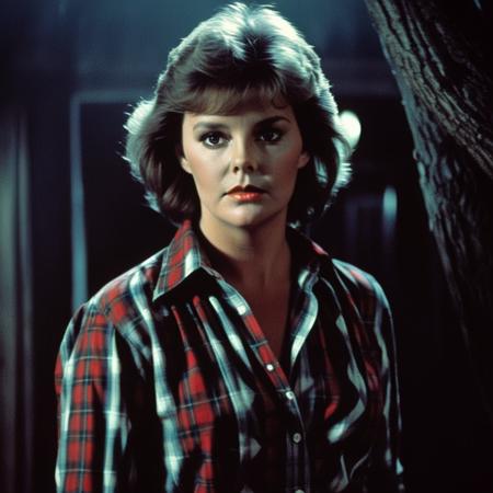 Dark Fantasy Art of  <lora:Amanda Bearse-000004:1>
Amanda Bearse a woman with a plaid shirt, dark, moody, dark fantasy style