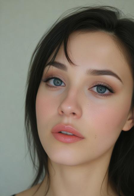<lora:facial expression style v3:1>(deep sadness expression,Her eyes are slightly watery, a single tear forming, lips trembling slightly) of Instagram model, 21 years old, pale skin, long {{jet black hair with a pink highlight}} styled with loose waves or slightly messy bangs, light blue eyes, beautiful, perfect face, dark Smoky eye makeup black eyeliner, black lipstick