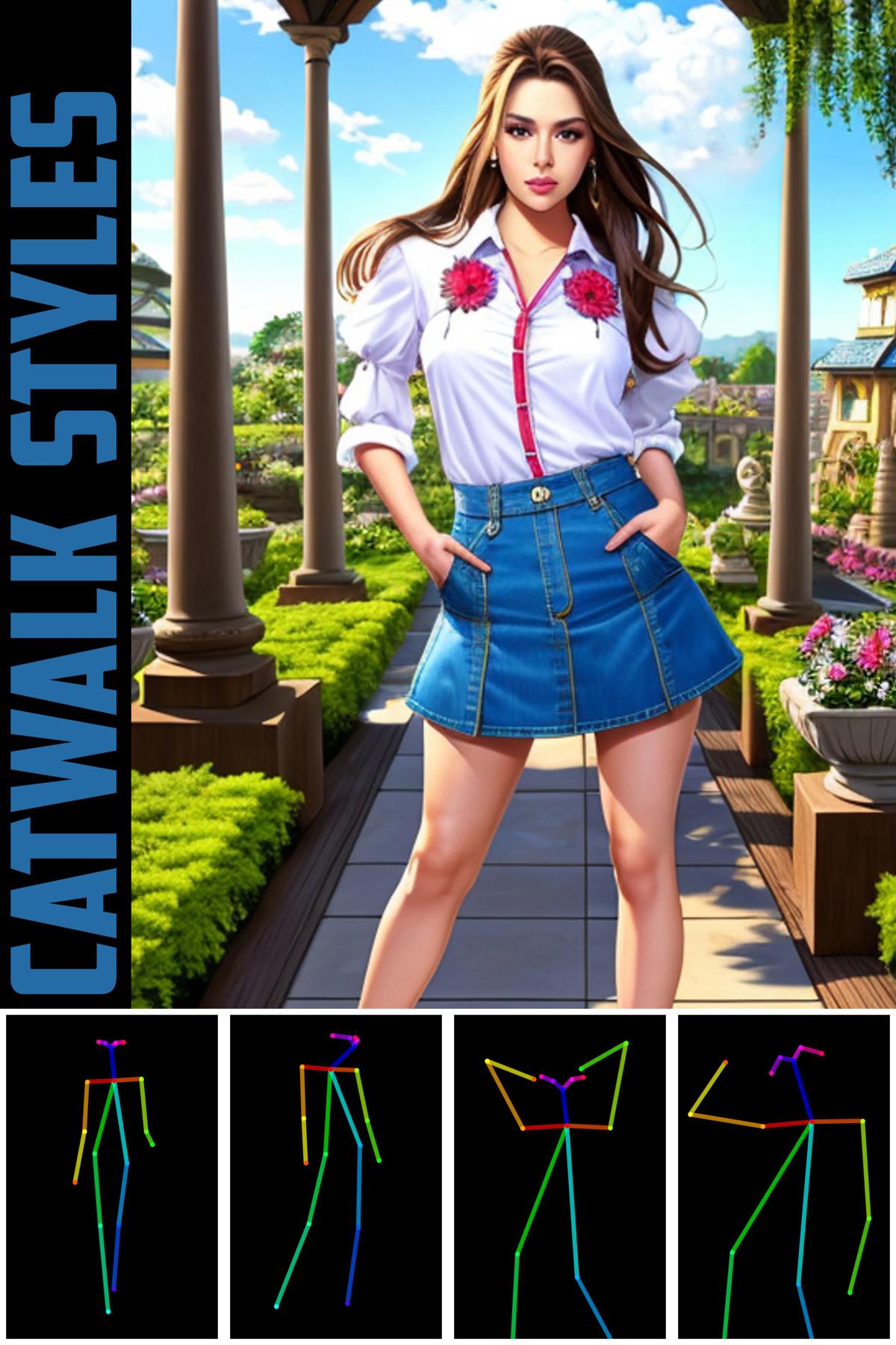 Zpose catwalk styles 1 pose helper volume 2 png stable diffusion