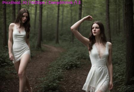 f1.8, f2.8, (young Slavic [naked skinny woman : plump woman wearing torn-off lace dress : 12]:1.235) with (wide open ideal eyes and round cornea:1.15), (full body, two legs, two arms:0.85), (analog film light effects, exceptional realism, strong gloom, light bleeding:0.8), (cinematic grading, high-key light, high key light overexposed, remarkable lifelike photo:1.15), (correct_fingers, feminine_anatomy:1.15), atmospheric cinematic still, ((art by Karol Bak  ))  beckinewton  as   ((slender body)), (( Nordic, medieval, Scandinavian  )), she  Crossed at the ankles, arms wrapped around her knees, she presents a playful challenge to those who dare to unravel her enigma and she is  Hesitant - Raised eyebrows and parted lips, perfect body proportions, realistic skin details, sharp face,  in dark forest in background, medium breasts, (natural skin pigment:1.15), (ideal limbs proportion, perfect hand anatomy, perfectly realistic hands:1.175), (shallow depth_of_field, (swirly bokeh:0.9), (rim light:0.8), dreamy Rembrandt lighting, analog film grain, vintage lens:0.8), (vignette, cinemascope:0.75), extreme realism, (gray-blue-green:0.7)