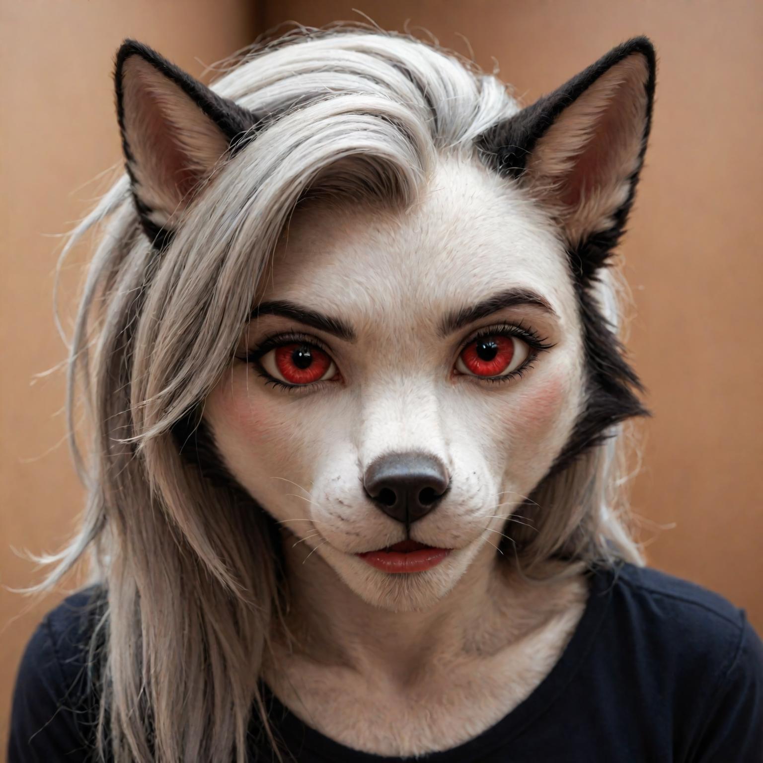 photorealism, realistic, source_furry,
Loona \(Helluva boss\), anthro, furry, canine,