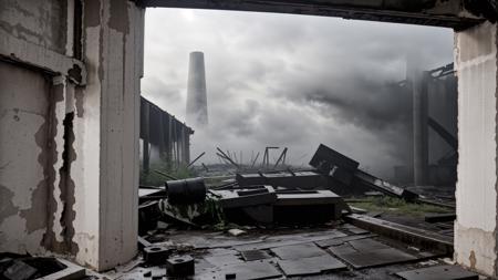 <lora:ERKOFA:0.5>
(RAW)breath taking landscape photo of ERKOFA, (ultra gloomy, dark, atmospheric, black&white, foggy, wet), industrial ruins of an epic and old factory in a zone of exclusion, (ultra realistic, detailed, masterpiece, 8k) <lora:LCM_Lora.safetensors:1><lora:LCM_Lora.safetensors:1>