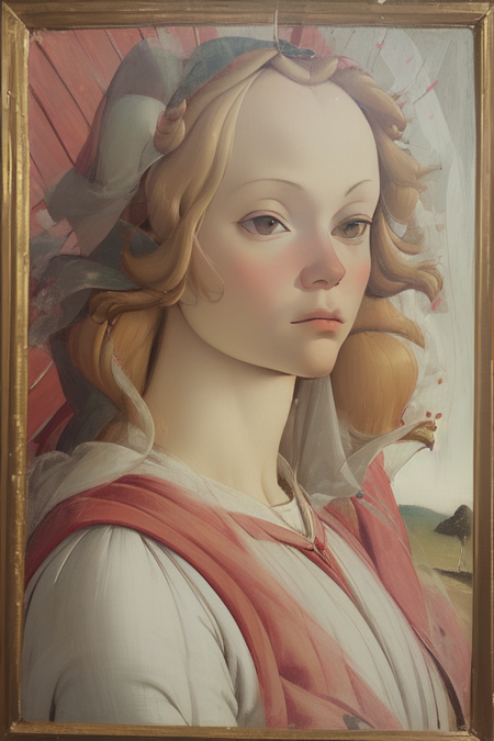 Oilpainting Renaissance Pastel shades Soft colors  (Sandro Botticelli:0.8) 