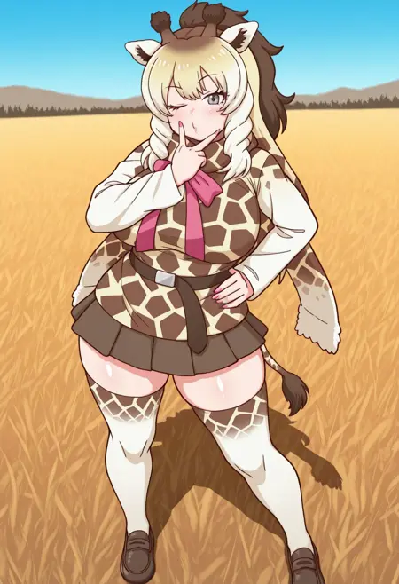 Rothschild's giraffe (Kemono Friends) - Illustrious
