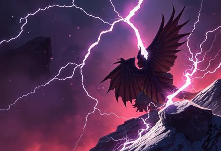 Blightning falgcon ral-frctlgmtry <lora:ral-frctlgmtry_flux:1>