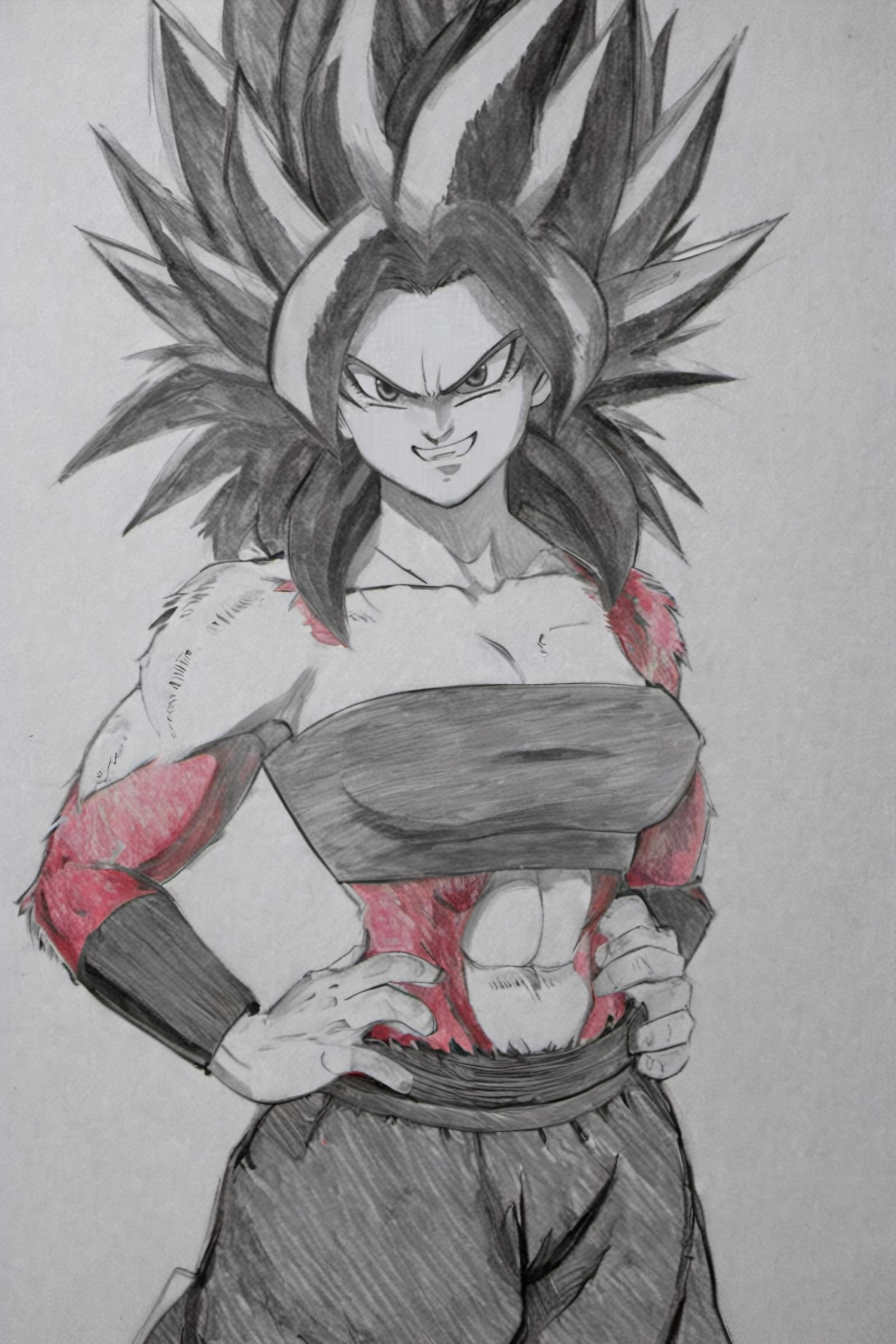 Caulifla + Super Saiyan 4 Form + SDXL & SD1.5 (Dragon Ball Super) image by CitronLegacy