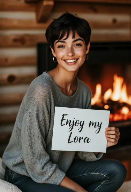 Fictional Model Luna - FLUX