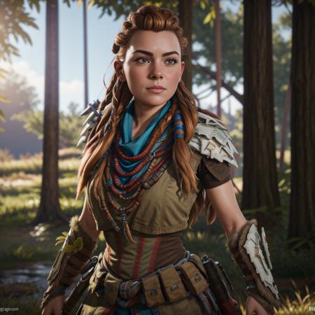 <lora:Aloy_v1.0:0.7> photo of aloy, fullbody
 photo, masterpiece, (((highres, photorealistic, best quality, perfect lighting))), adult, mature, female, 1girl, 8k,  realistic, photo-realistic, ultra-detailed,
(portrait photo of aloy in forest, masterpiece, best quality, highest quality, cinematic lighting, (volumetric lighting), extremely detailed CG unity 8k wallpaper, focused, 8k wallpaper, 4k wallpaper, extremely detailed, ultra realistic, photorealistic, sharp focus, HDR, (high contrast), photograph, detailed and intricate, instagram, portrait, highly detailed, sharp focus, illustration, cinematic lighting )