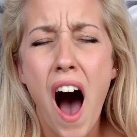 Orgasm face, screaming, O face, for FLUX