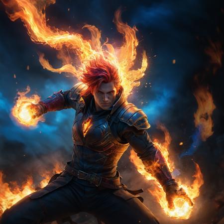 pyromancer holding rainbow fire in his hand âv 5.2 ,trending on artstation,<lora:d\EnvyActionShotXL01:0.8> ,action shot,cinematic,  details,  , masterpiece,<lora:xl_more_art-full_v1:0.96>