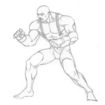 STREET FIGHTER 3 Development sketch