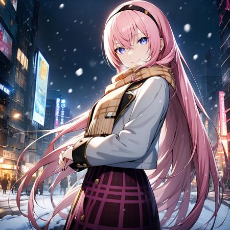 Cat in pocket (Megurine Luka) / Project SEKAI AnimagineXL V3.1