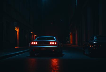 cinematic photo <lora:Abstract Concept-Fire:0.4>,fire concept art,, a car parked in a dark room with a light,, <lora:Bernardo Cavallino CLIP-000004:1>,Bernardo Cavallino vehicle,, city street,street,automotive photography,<lora:Metroplex-Streets:1>,street,photography,<lora:Metroplex Base:0.4>,a city, . 35mm photograph, film, bokeh, professional, 4k, highly detailed