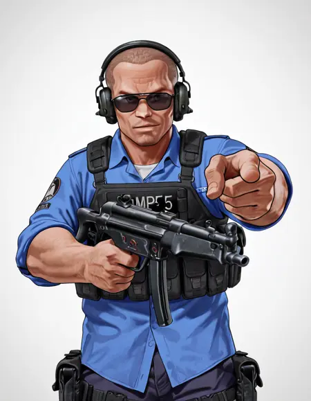 HK MP5 sub-machine gun - ill