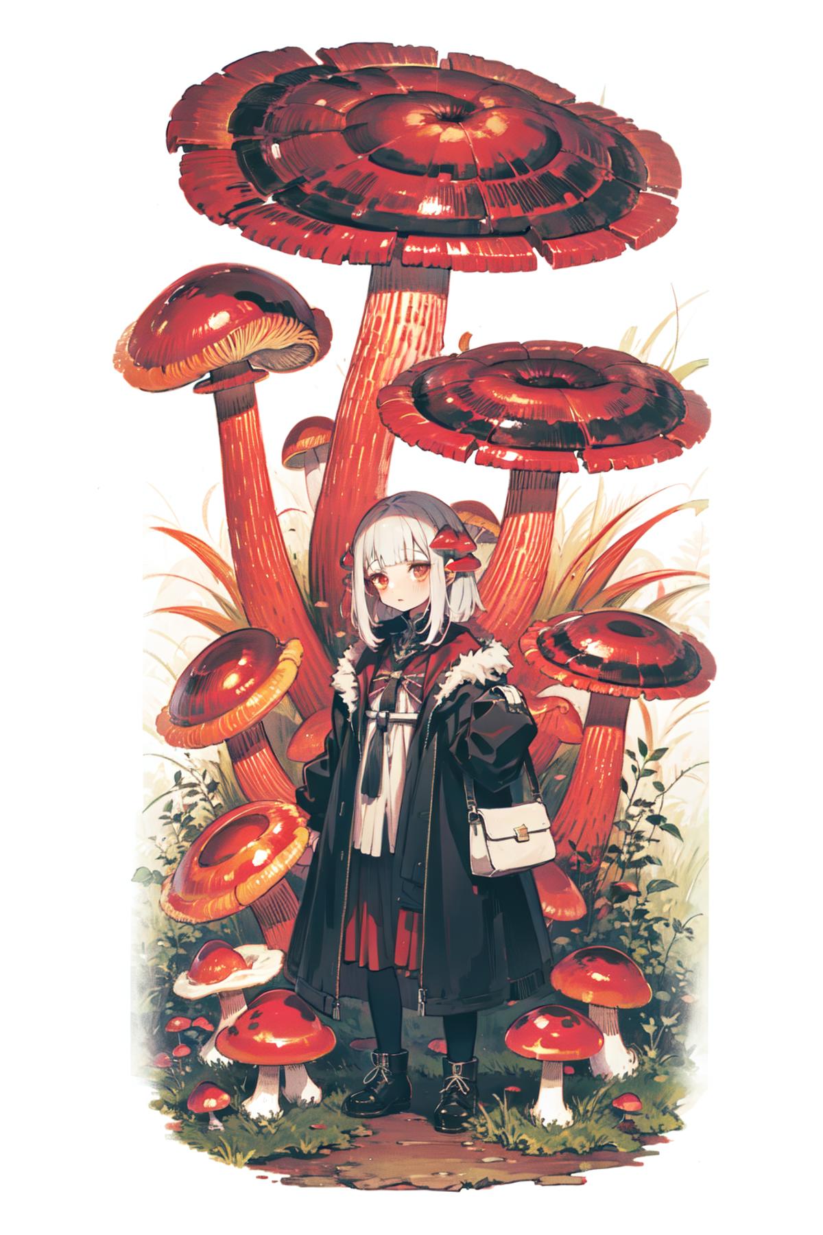 Mushroom Girl/蘑菇娘设计 image by Junbegun