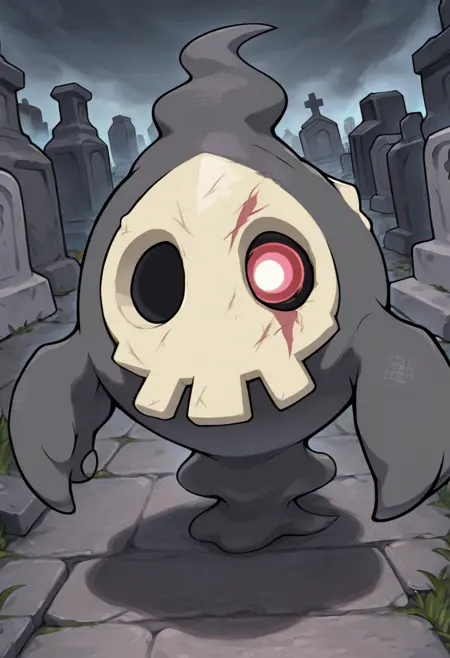 Duskull: Tiny Requiem | ヨマワル (Pokedex #0355) [Illustrious]