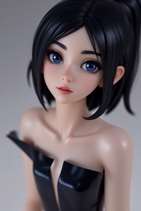 16k,extreme detail,deep shadows,sharp lines,((a beautiful, petite woman)),beautiful. 1girl,solo,petite,youngerfull, lips, big clear eyes, blue eyes, black hair, spring transparent dress, perfect body,