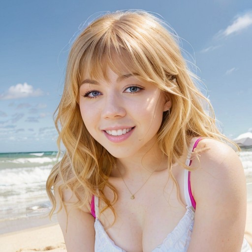 <lora:jennette mccurdy v1.7:0.6>  portrait photo of "jennette mccurdy", beautiful woman, smiling, on the beach, (masterpie...