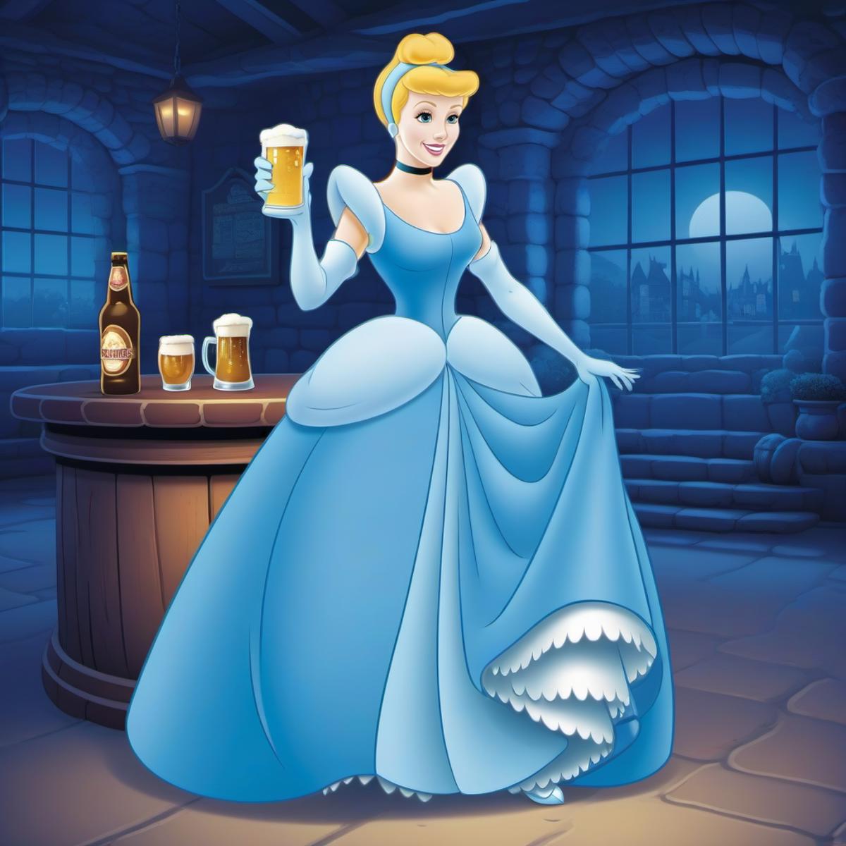 Cinderella - 1950 film and realistic - SDXL image by PhotobAIt