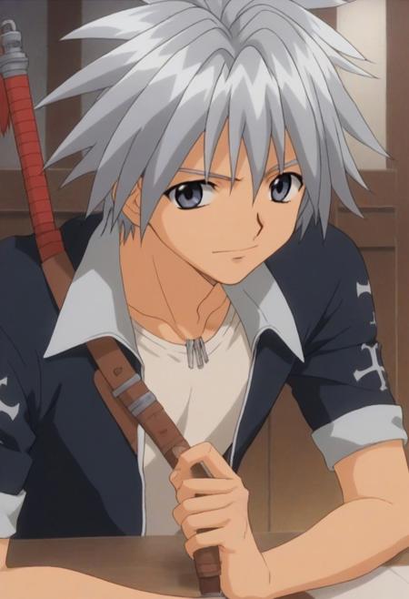 Haru Glory 1boy 1male Anime Silver hair Silver eyes