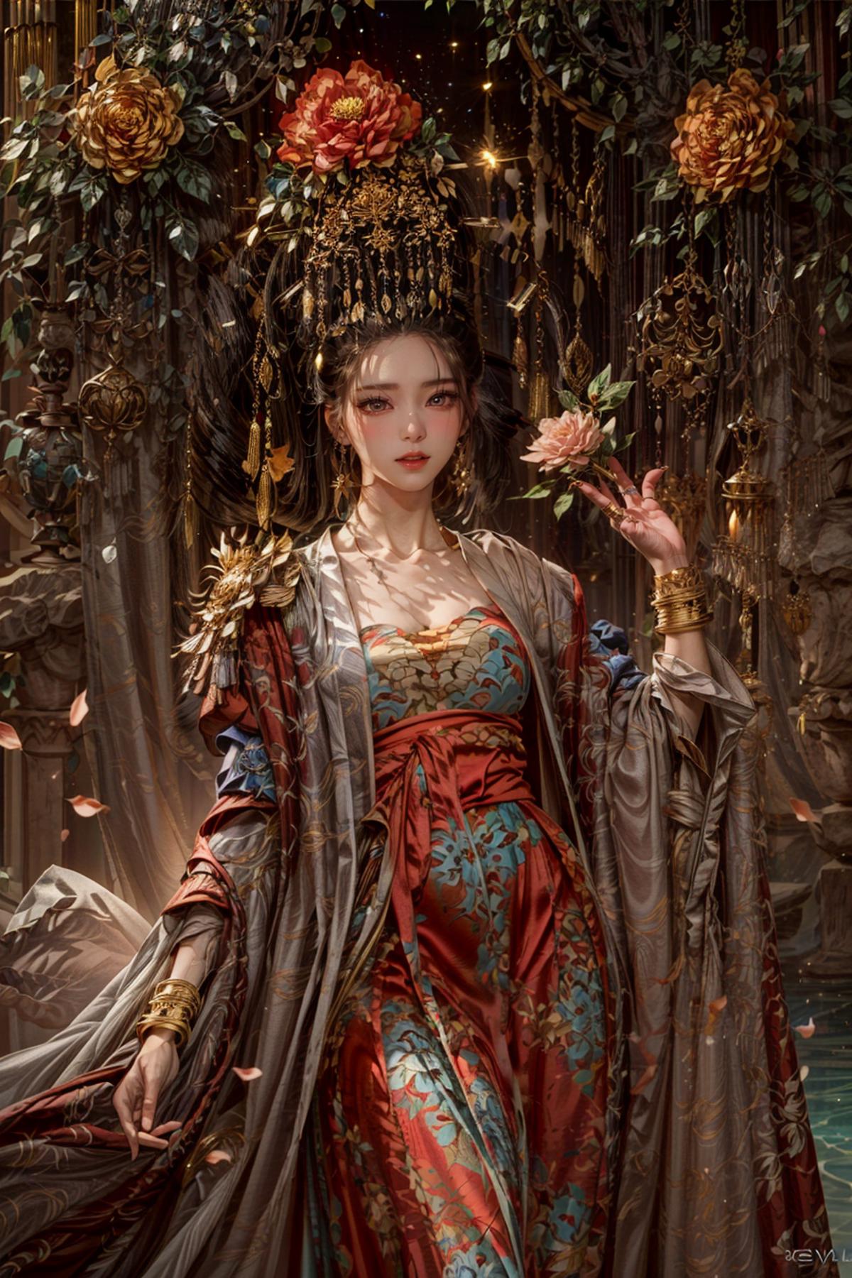 Zanhua 簪花 | Chinese style image by yoyochen2023