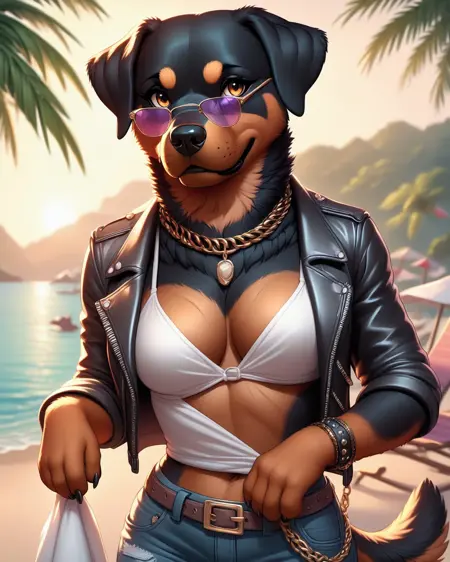 Rottweiler Anthro [Pony SDXL & SD 1.5]