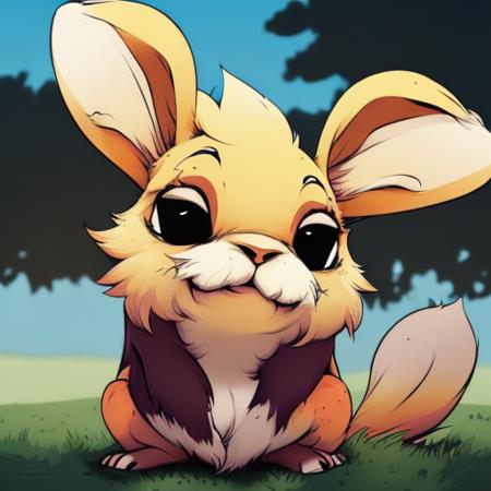 Evang, a cute rabbit with big ears, digital painting, concept art, sharp focus, illustration, and Greg Rutkowski