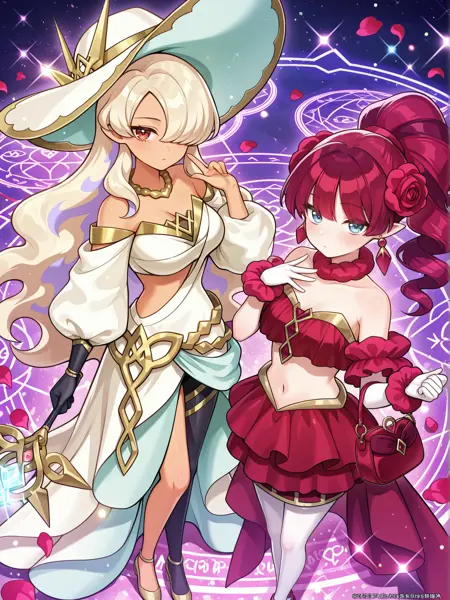 Yu-Gi-Oh! (Rush Duel) - Celeb Rose Magician & Witch (セレブローズ・マジシャン & ウィッチ) illuXL