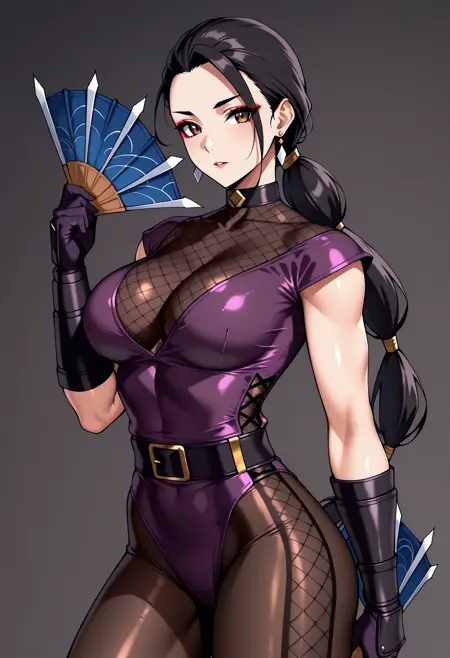 Kitana MK Armageddon Purple outfit and clothes