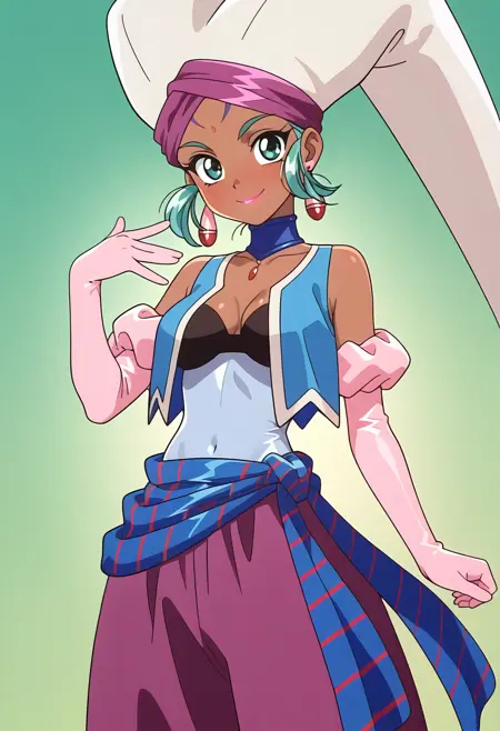 Female Jinn - Aladdin clothes (女ジン - アラジン服) / Gokudo the Adventurer (ゴクドーくん漫遊記)