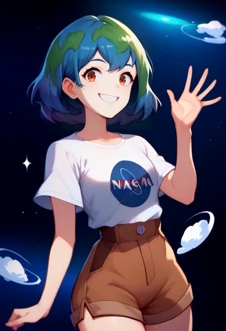 [PonyV6 XL] Earth-chan | The Gijinka Series