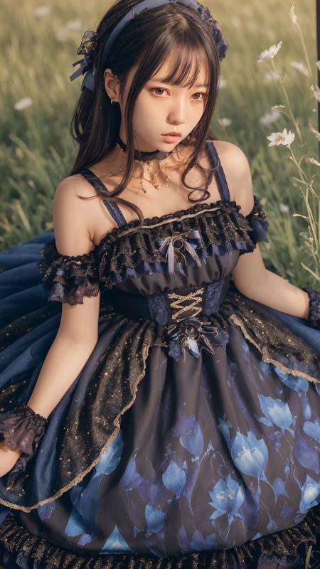 xyfd \(manaka nemu\) blue dress