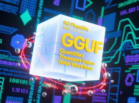 9G Playable, GGUF Quantified Toussaint Video WAN Workflow v1.0