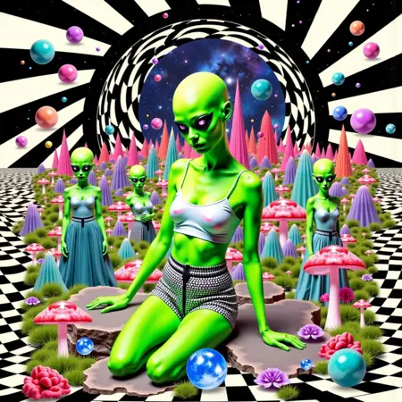 psychedelic collage